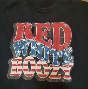 Red White Boozy Graphic T-Shirt